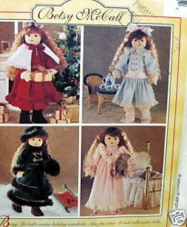 7934  MCCALLS 18'' VICTORIA BETSY MCCALL DOLL COAT, DRESS, SHOES, SKATE PATTERN